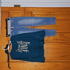 6/6X shirt and jeggings
